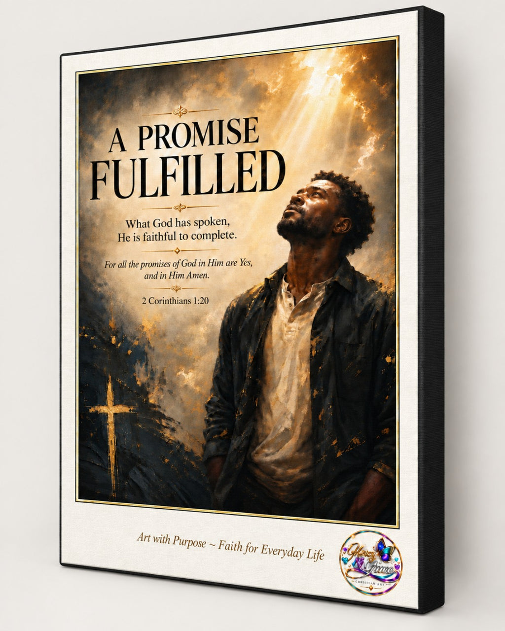 A Promise Fulfilled — 2 Corinthians 1:20 Canvas Wall Art