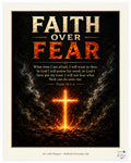 Faith Over Fear — Psalm 56:3–4 Christian Canvas Wall Art