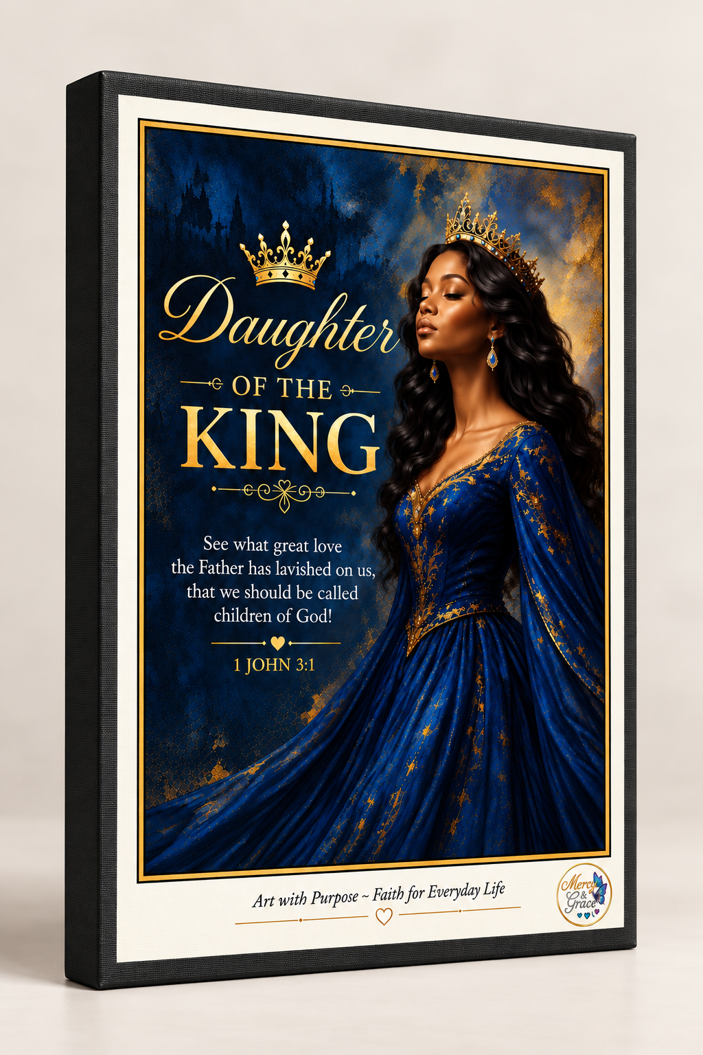 Daughter of the King/1 John 3:1 Canvas Wall Art