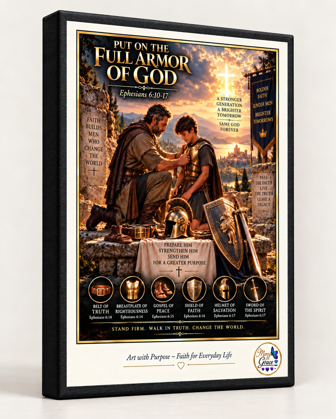 Armor of God | Ephesians 6:10–17 Canvas Wall Art