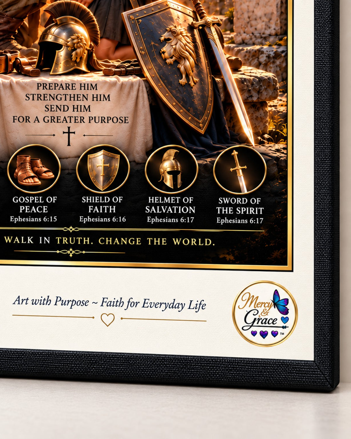 Armor of God | Ephesians 6:10–17 Canvas Wall Art
