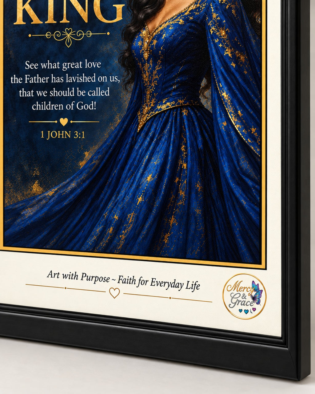 Daughter of the King/1 John 3:1 Canvas Wall Art