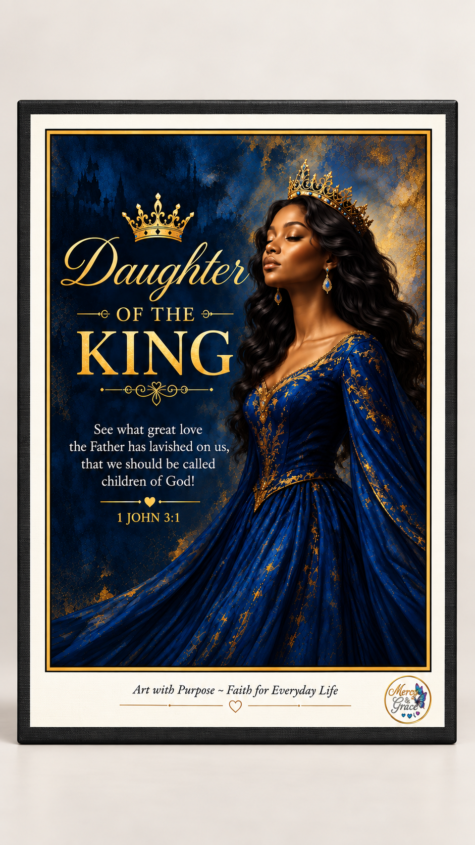 Daughter of the King/1 John 3:1 Canvas Wall Art