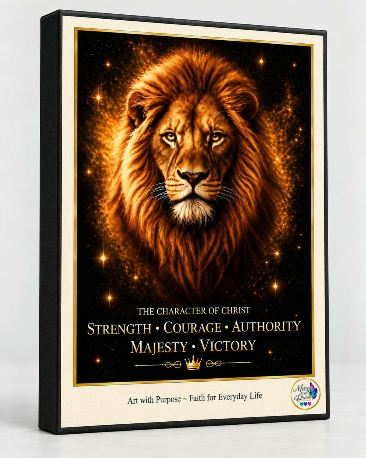 The Character of Christ — Christian Lion Canvas Wall Art