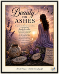 Beauty for Ashes — Isaiah 61:3 Christian Canvas Wall Art