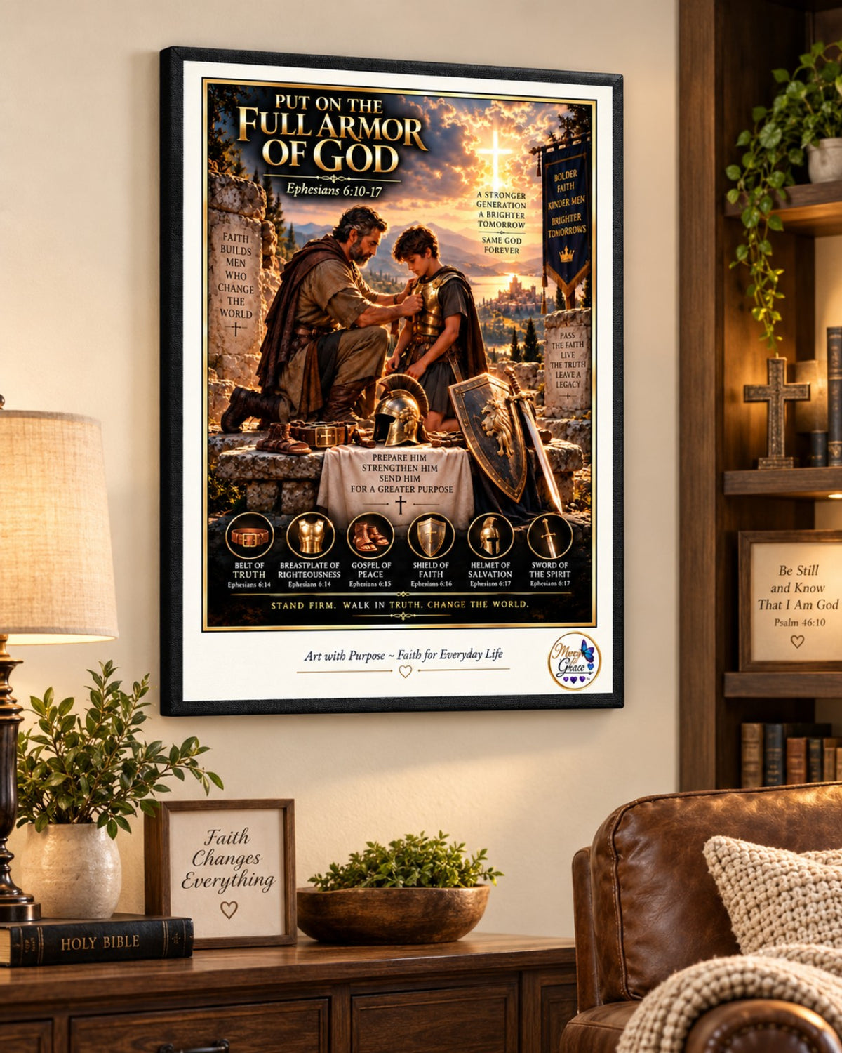 Armor of God | Ephesians 6:10–17 Canvas Wall Art