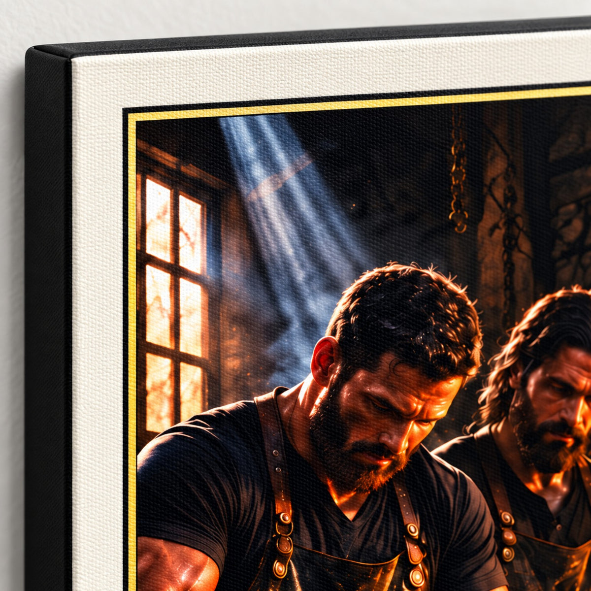 Iron Sharpens Iron | Proverbs 27:17 Canvas Wall Art